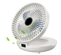 Circulateur Air Ultra Quiet à Double But - Ventilateur Mural | Ventilateur Pliable Portable Avec Fonction Oscillante Pour La Maison, La Chambre à Coucher, Bureau, Dortoirs | Pour Les Besoins De