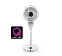 MEACO MeacoFan 1056P, Ventilateur sur Pied, Idéal pour Chambres et Salons, Ultra Silencieux, Hauteur Réglable, Oscillation à 360°, 12 Vitesses, Télécommande, Blanc