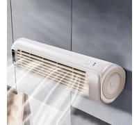 Circulateurs d'air refroidisseurs à trois vitesses réglables - Ventilateur sur pied - Rechargeable par USB - Mini ventilateur mural pour cuisine/petit espace/appartement (B)