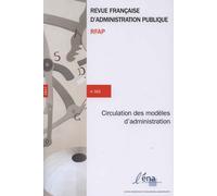 Circulation des modèles d'administration - Ena - Documentation Francaise - broché - Revue