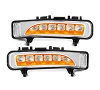 Circulation Diurne Pour Ford pour Edge 2009-2014 LED feux diurnes bicolore Streamer clignotant lampe 12V(2 Colors DRL)