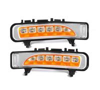 Circulation Diurne Pour Ford pour Edge 2009-2014 LED feux diurnes bicolore Streamer clignotant lampe 12V(3 Colors DRL)