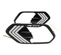 Circulation Diurne Pour Ford Pour Escape Pour Kuga 2016-2018 Avec Clignotant Jaune DRL Lampe Lumière Du Jour Brouillard Voiture LED Feux Diurnes(B,White and Yellow)