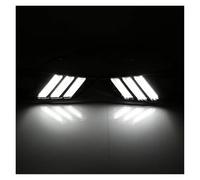 Circulation Diurne Pour Ford Pour Focus 3 MK3 2015-2018 Voiture LED Feux Diurnes Jaune Clignotant Fonction DRL Antibrouillard Couvercle(White and Yellow)