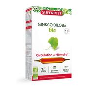 Circulation, mémoire, performances cognitives - Ginkgo Biloba Bio- Ampoules