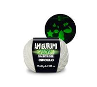 CIRCULO Amigurumi Glow in The Dark Pelote de fil 100 % polyester 105 m