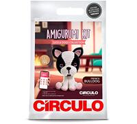 Circulo Amigurumi Kit - Collection chats et chiens - Tous les matériaux sont inclus, instructions claires faciles à suivre (français non garanti) - 1 kit de crochet (Bulldog)