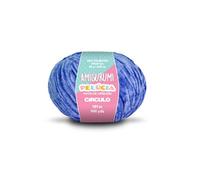 Circulo - Amigurumi Pelucia - Fil chenille spécial velours pour Amigurumi et couverture, 130 m, peigné (2829 - Bleu pelute)