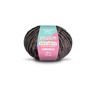 Circulo - Amigurumi Pelucia - Fil chenille spécial velours pour amigurumi et couverture, 130 m, peigné (8990 - Noir)