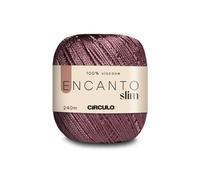 CIRCULO Encanto Fil fin 100 % viscose - Luxe et brillance - Poids sport - 250 m, 99,8 g - Couleur 3201 - Cameo