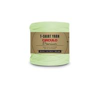CIRCULO Fettuccini Zpagetti Pelote de fil de qualité supérieure pour t-shirt, doux, léger, sans couture, sans nœuds, facile à utiliser, pour crochet et tricot - 130 m (5427 - Sprout)