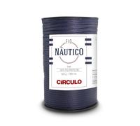 CÍRCULO - Fil nautique, Corde Premium Imperméable 5 mm 100 % Polypropylène, 208 m, 498 g, Chunky, Spécial pour Sac - Crochet, Macramé - Couleur 2856 - Bleu marine