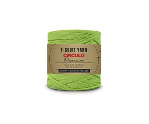 CIRCULO - Fil pour t-shirt de qualité supérieure - Bulky, doux, léger, sans couture, sans nœuds. Facile à utiliser - Fettuccini Zpagetti - Fil pour tricot et crochet - 150 m (5380 - Thym)