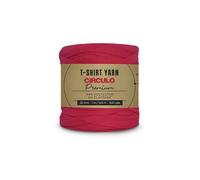 CIRCULO Fil Premium pour T-Shirt, fil volumineux, doux, léger, sans couture, sans nœuds, facile à utiliser, Fettuccini Zpagetti, fil pour T-shirt pour crocheter et tricoter, 150 m, (3748 - Magenta)