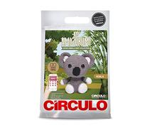 CIRCULO Kit d'amigurumi - Kit de crochet en forme d'animal de safari pour débutants avec instructions faciles - Tout compris - Ensemble de fil Amigurumi de qualité supérieure - Koala