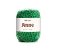 CÍRCULO Laine de qualité supérieure pour tricot et crochet - 100% coton mercerisé - 500 m - Qualité depuis 1938 (vert)
