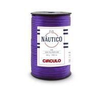 Circulo Nautico Pelote de fil imperméable de qualité supérieure 5 mm 100 % polypropylène, 200 m, 500 g, épais, spécial pour accessoires de mode, sacs et décoration en crochet et macramé (6290 - violet