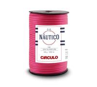 Circulo Nautico Pelote de fil imperméable de qualité supérieure 5 mm 100 % polypropylène, 200 m, 500 g, épais, spécial pour accessoires de mode, sacs et décoration en crochet et macramé (6185 - rose)