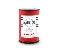 Circulo Nautico Pelote de fil imperméable de qualité supérieure 5 mm 100 % polypropylène, 200 m, 500 g, épais, spécial pour accessoires de mode, sacs et décoration en crochet et macramé (3402 - Rouge