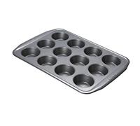 Circulon Momentum Bakeware, Boîte à muffins antiadhésive en acier au carbone 12 tasses - Gris