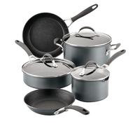 Circulon Scratch Defense Lot de 5 casseroles et poêles à induction antiadhésives avec revêtement anti-adhésif extrême, passe au lave-vaisselle et au four, finition étain graphite