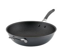 Circulon Scratch Defense Wok anti-adhésif 34 cm - Wok à induction avec revêtement anti-adhésif extrême, passe au lave-vaisselle et au four, finition étain graphite, gris