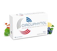 Circuphytol - Complément Alimentaire Circulation Sanguine - Jambes Lourdes, Hémorroïdes, Varices, Tension, Hypertension - Gingko Biloba, Vigne Rouge