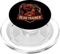 Circus Bear Trainer Funny Kids Circus PopSockets PopGrip pour MagSafe