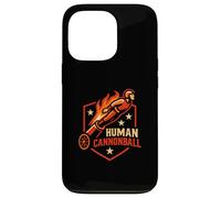 Circus Human Cannonball Funny Kids Circus Coque pour iPhone 13 Pro