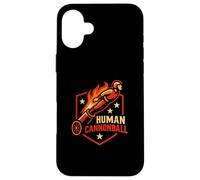 Circus Human Cannonball Funny Kids Circus Coque pour iPhone 16 Plus
