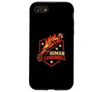 Circus Human Cannonball Funny Kids Circus Coque pour iPhone SE (2020) / 7/8