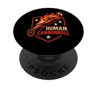 Circus Human Cannonball Funny Kids Circus PopSockets PopGrip Adhésif