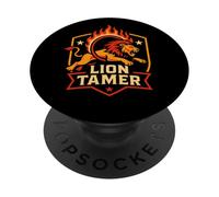 Circus Lion Dompteur Funny Kids Circus PopSockets PopGrip Adhésif