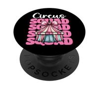Circus Squad Tente de Carnaval avec nœud pour Fille et Maman PopSockets PopGrip Adhésif