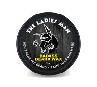 Cire à barbe Badass Beard Care pour hommes - Parfum The Ladies Man 2 oz - Adoucit les poils de barbe et laisse votre barbe plus dense