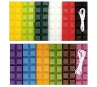 Cire à bougie 12 couleurs 480 g + 2 mèches - Hiver Multicolore G