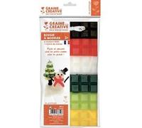 Cire à bougie 6 couleurs Noël 240 g + mèche Multicolore G