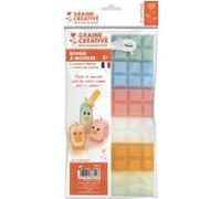 Cire à bougie 6 couleurs pastel 240 g + mèche Blanc G