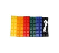 Cire à bougie 6 couleurs primaires 240 g + mèche