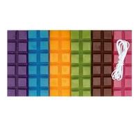 Cire à bougie 6 couleurs vives 240 g + mèche Multicolore G