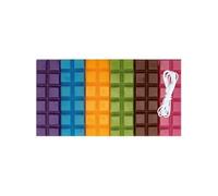 Cire à bougie 6 couleurs vives 480 g + mèche