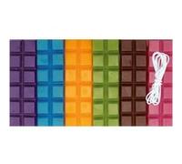 Cire à bougie 6 couleurs vives 480 g + mèche Multicolore G