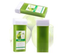 Cire à la cire d'abeille pour épilation de la peau lisse, cire naturelle sans douleur, design rouleau portable, 100 g pour garantir que votre peau reste lisse et sans irritation lors des retouches