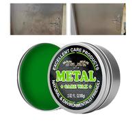 Cire anti-rouille - Pâte de polissage pour métal 80 g, formule nettoyante brillante | Crème multi-usages pour chrome aluminium - Acier inoxydable avec finition miroir - Effet miroir - Utilisation dans