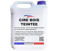 Cire Bois Teintee - Codeve Bois/Noyer - 20 - Intérieur - Pour L'entretien De Tous Vos Types De Bois Massif, Stratifié, Lamellé Ou Collé.