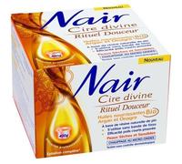 NAIR - Cire Rituel Douceur aux Huiles d'Argan & d'Onagre, spécial Peaux Sèches & Sensibles, Se Retire Sans Bandes, Pot de 400g + 2 Lingettes "Finition Parfaite"
