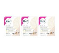 Cire Chaude - VEET - Lot de 3 - Parfum Vanille - 250 ml - Épilation avec bandes