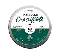 Cire cheveux & barbe 2-en-1 pour homme de Monsieur BARBIER - Coiffante & Nourrissante | Fixation forte, effet brillant - Crème naturelle, française et végane - certifiée Ecocert/COSMOS NATURAL