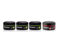 Cire coiffante Gummy - Finition mate - Fixation extra - Lots de trois pots