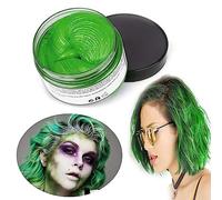 Cire Colorante Cheveux, Cheveux Cires Temporaire Couleur 120g, Formule Botanique Lavable DIY Crème Coiffante Naturelle, Convient aux Coiffures Quotidiennes et de Fête (Vert)